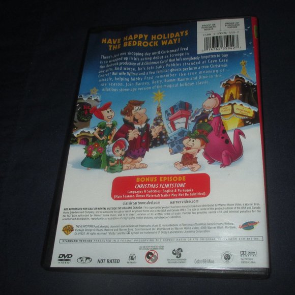 A Flintstones Christmas Carol (DVD, 2007, Canadian) - Picture 3 of 3